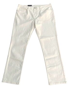 NWT Perry Ellis White Wash/Ivory Slim Fit Jeans Pants (38x32)
